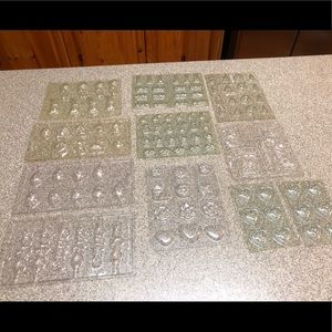 Updated***Wilton Brand and Mardi Gras Brand Candy Molds 12 Molds in Total